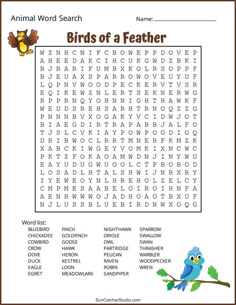 Word Search Printable Puzzle