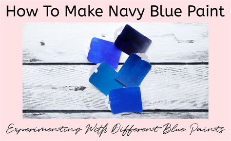 Working Mechanisms of Navy Blue Paints