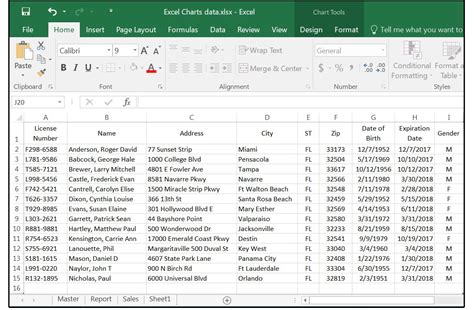 Creating a worksheet-based database in Excel