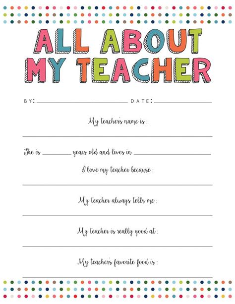 Worksheet Templates for Teachers