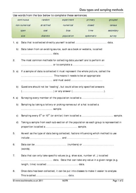 Worksheets Collection Method