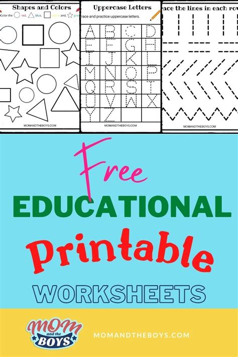 Worksheets For Kids Education