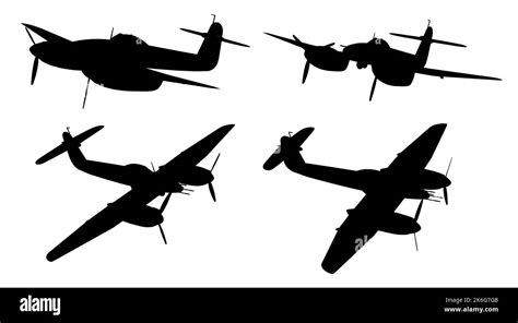 World War II Fighter Silhouettes