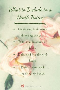 Writing a Death Notice