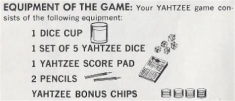 Yahtzee Equipment