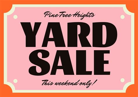 Yard Sale Sign 4