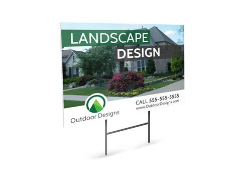 Yard Sign Design Template Example 1