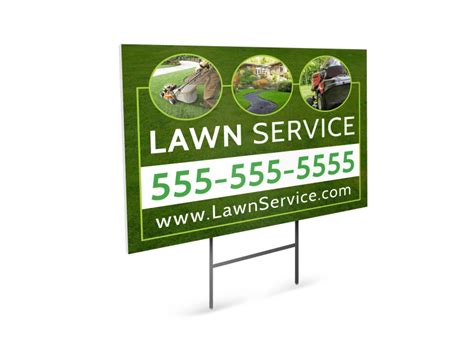 Yard Sign Design Template Features