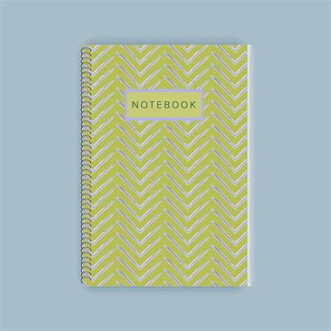 Yellow Notebook Cover Design