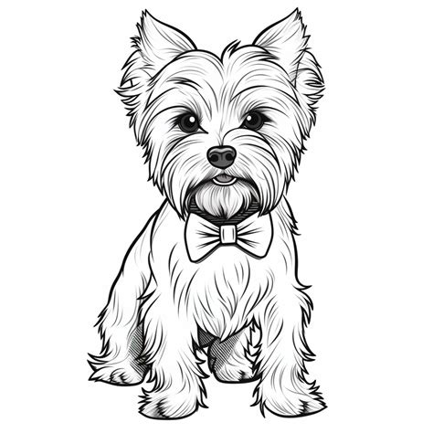 Yorkshire Terrier Coloring Page