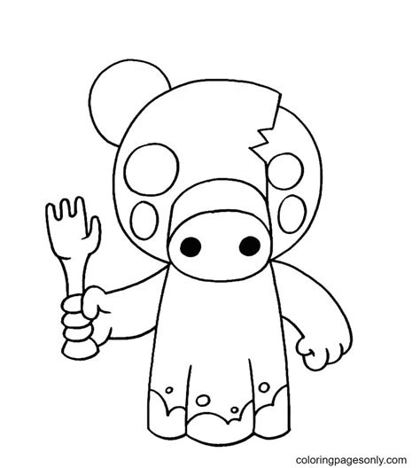 Zompiggy Character Coloring Page