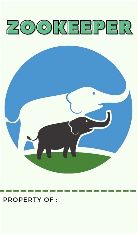 Zoo Keeper Badge Printable Image 2