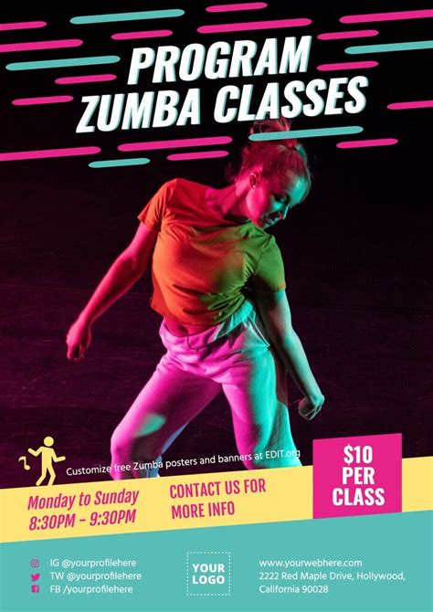 Zumba Template Example