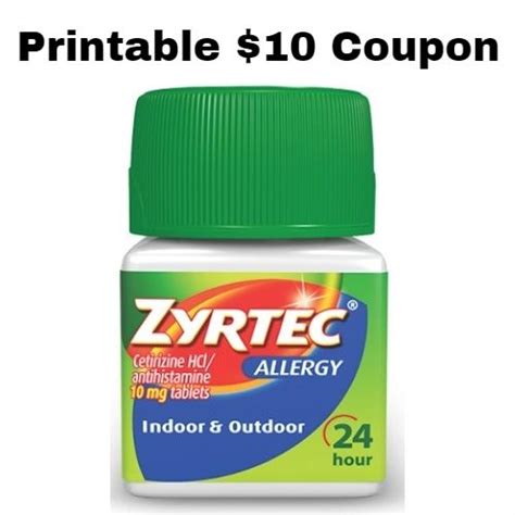 Zyrtec Manufacturer Coupons