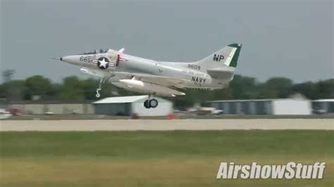 A-4 Skyhawk taking off, showcasing its impressive acceleration and climb rate