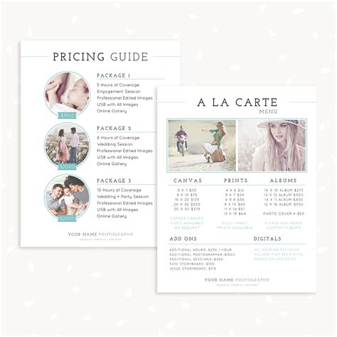 A La Carte Pricing Template