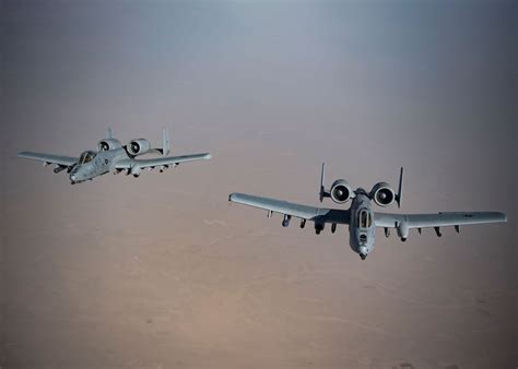 A-10 Warthogs in formation