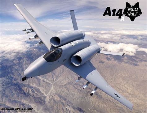 A-10 Stealth Fighter Aircraft Concept Art