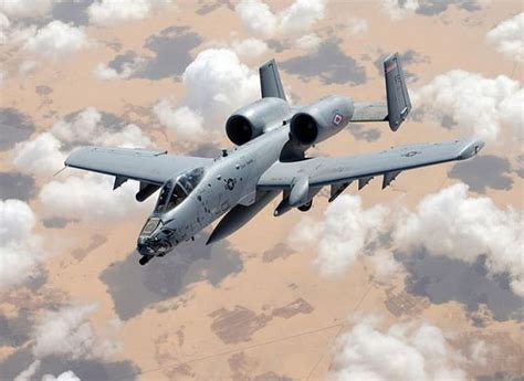 A-10 Warthog taking off from a runway