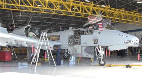 A-10 Warthog undergoing maintenance