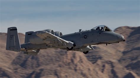 A-10 Warthog taking off at dawn