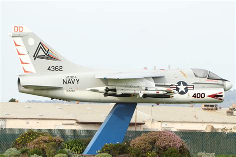 A-7 Corsair taking off from an aircraft carrier