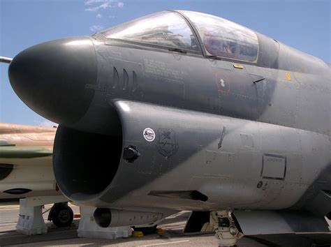 A-7 Corsair during a test flight, demonstrating its maneuverability