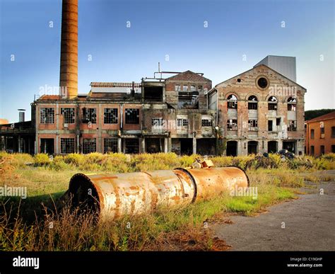 Photographer capturing an abandoned factory