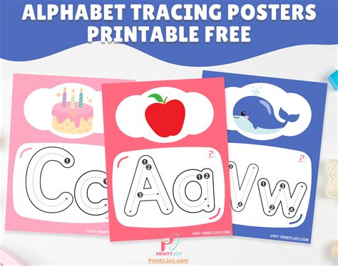 ABC Tracing Posters for Kids