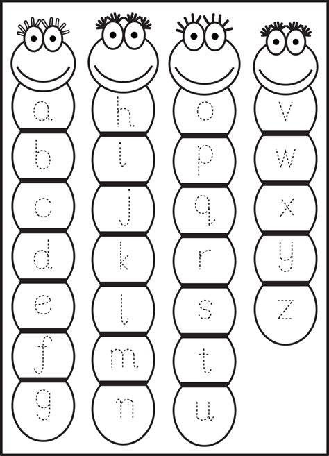 ABC Tracing Worksheet 4