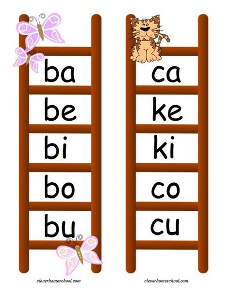 Abeka Blend Ladders Printable Worksheets Example 4