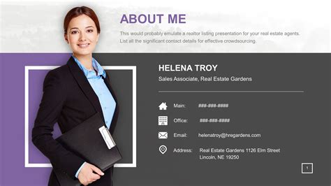 About Me PowerPoint Template 4