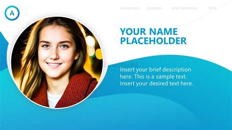 About Me PowerPoint Template Design