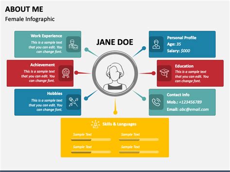 About Me PowerPoint Template Design