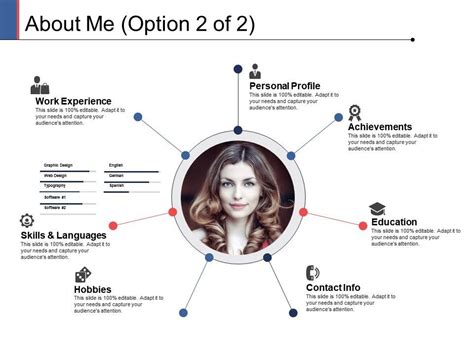 About Me PPT Slide Template Design Ideas and Examples