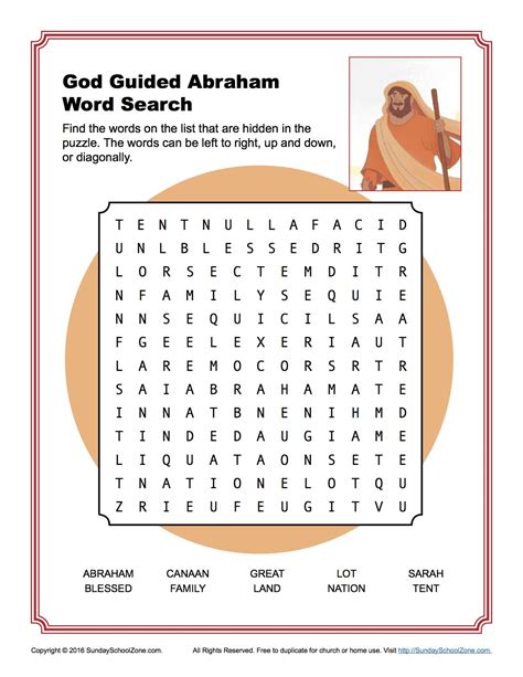 Abraham and Sarah Bible Puzzles for Kids