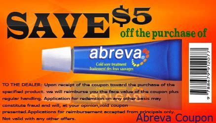 Abreva coupon printable