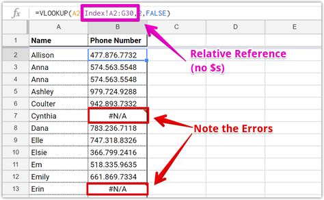 Absolute References in Google Sheets Formulas