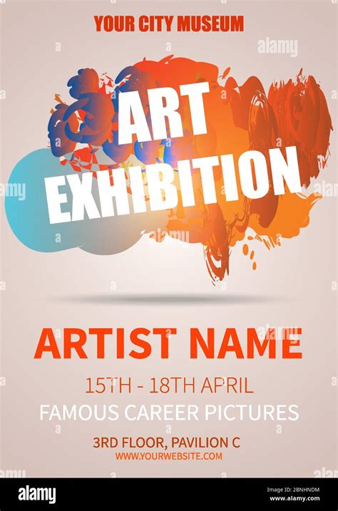 Abstract Art Exhibition Flyer Template