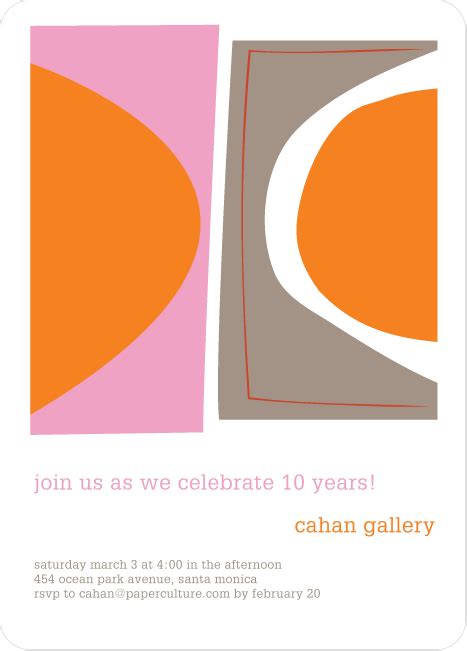 Abstract Art Party Invitation Template