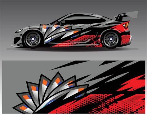 Abstract Car Wrap Template