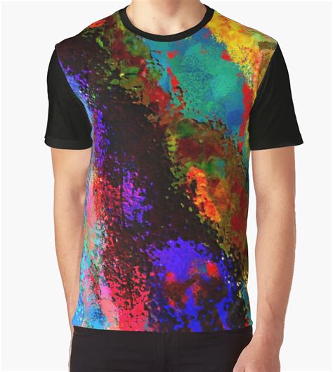 Abstract design on a black t-shirt template