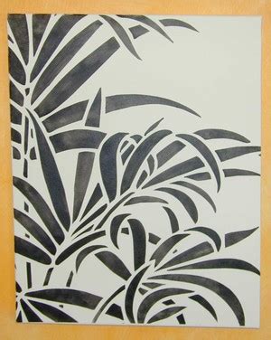 Abstract Printable Wall Stencil Design