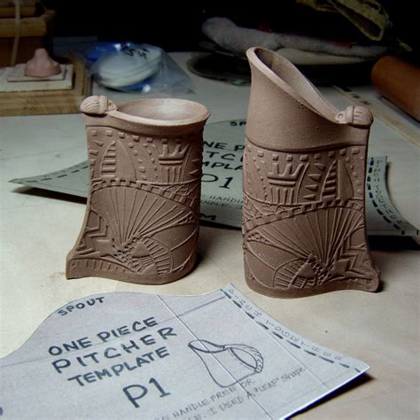 Abstract slab pottery templates gallery