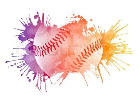 Abstract Softball Design