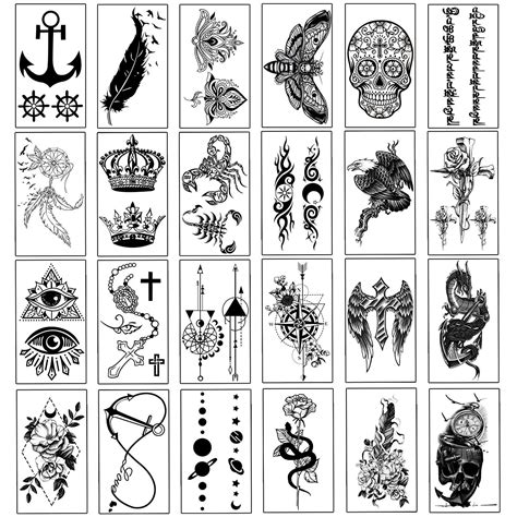 Abstract tattoo sticker covers for adding a temporary touch