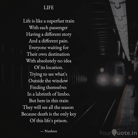 Abstract Train of Life Poem