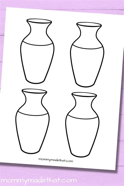 Abstract Vase Template Image