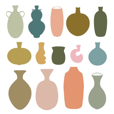 Abstract Vase Template Styles