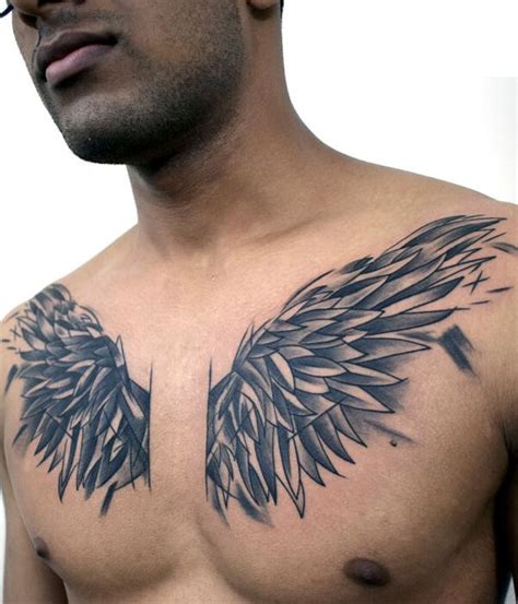 Abstract Wing Tattoos